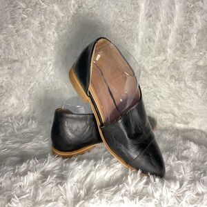 Faux Leather Cut Out Oxford Flats